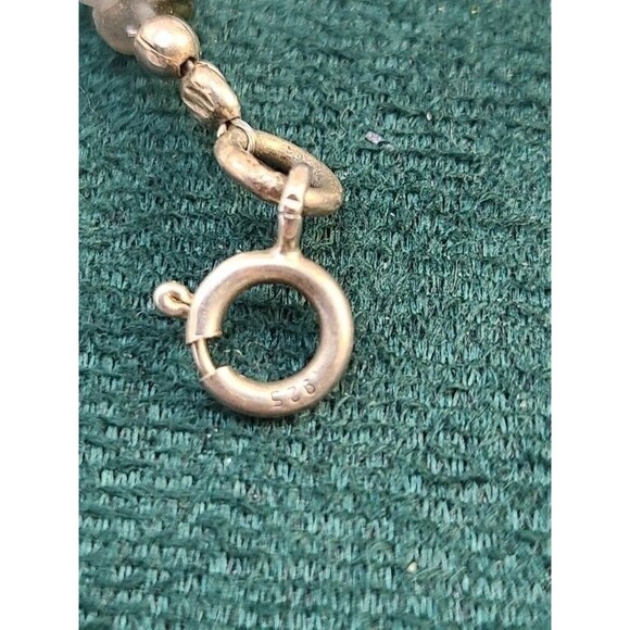 Watermelon Tourmaline Bracelet 925 Sterling Silver 7.5–8" Faceted Beads Handmade - Picture 5 of 9